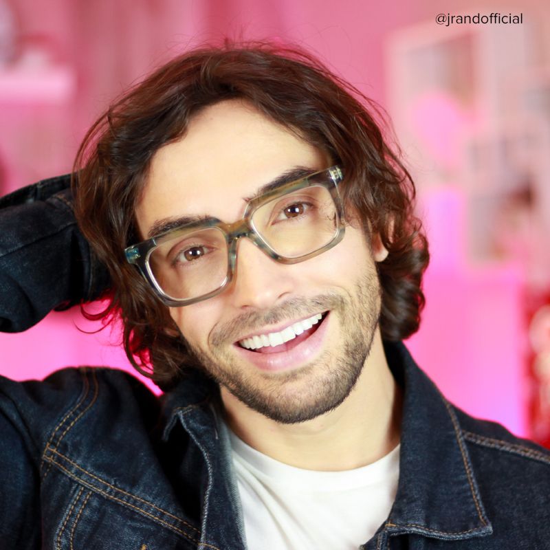 Pitts Square Light-Blue Glasses | Zeelool Glasses6