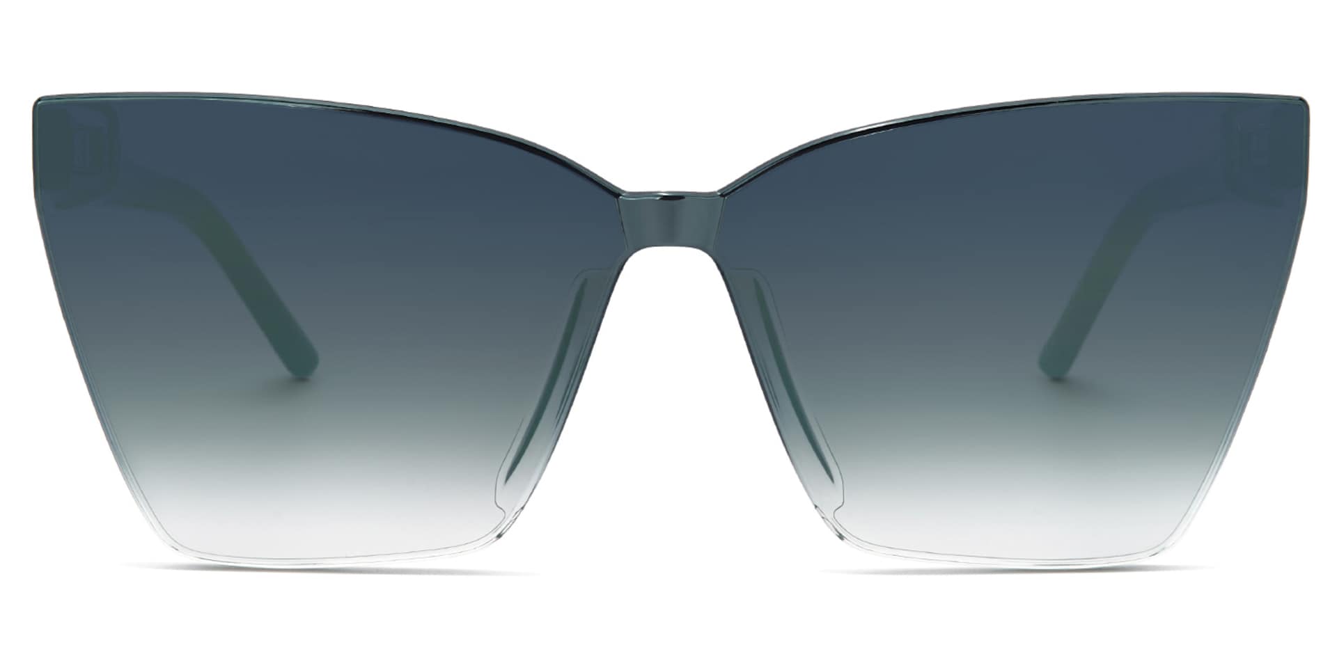 Liliane - Square Gray Frame Sunglasses0