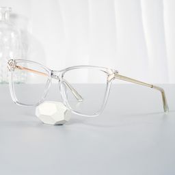 Tricee Square Clear Glasses0