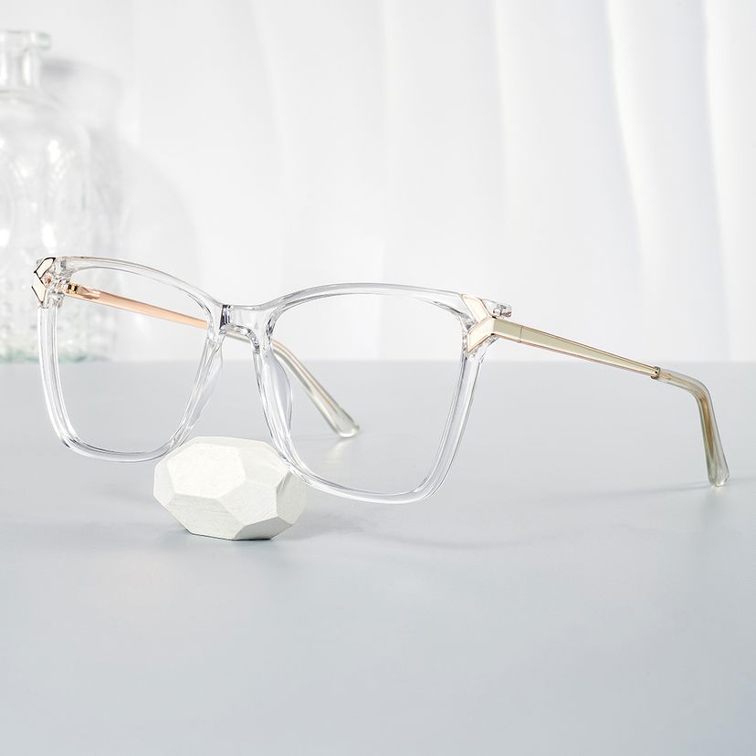 Tricee Square Clear Glasses