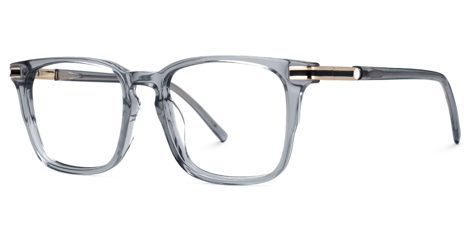 Square Kornelia Gray Glasses on sale -Zeelool Glasses1