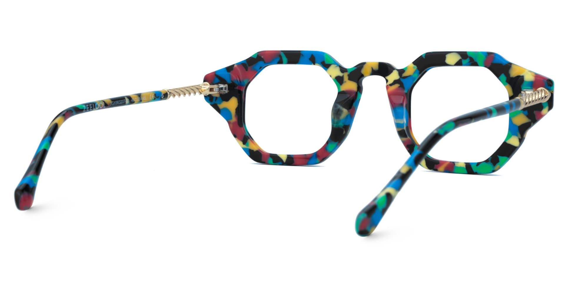 Buy speckled Hexagon Shape Glasses Frames Online | Zeelool3