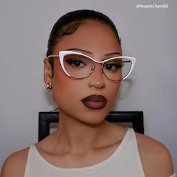 Ellen Cateye White Glasses11