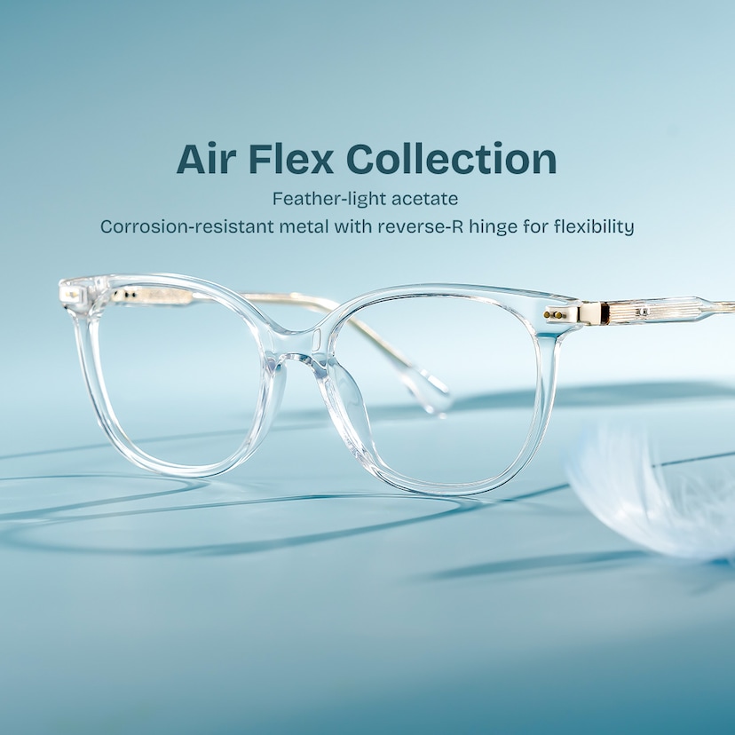 Daisy Round Clear Glasses