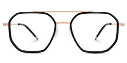 Bethany Aviator Black Glasses0