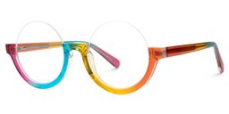 Cheril Round Multicolor Glasses1