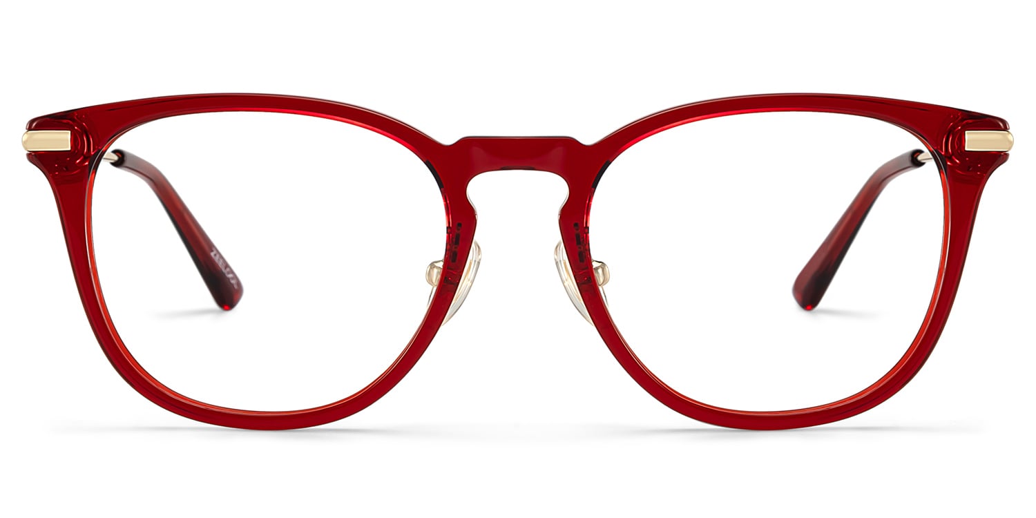 Laura Red Frame Glasses with Square Frame Online | ZEELOOL