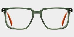 Griffin Rectangle Green Brown Glasses1