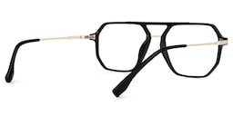 Lizbeth Aviator Black Glasses3