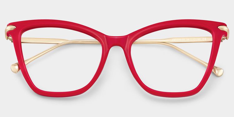 Hilary Butterfly Red Glasses