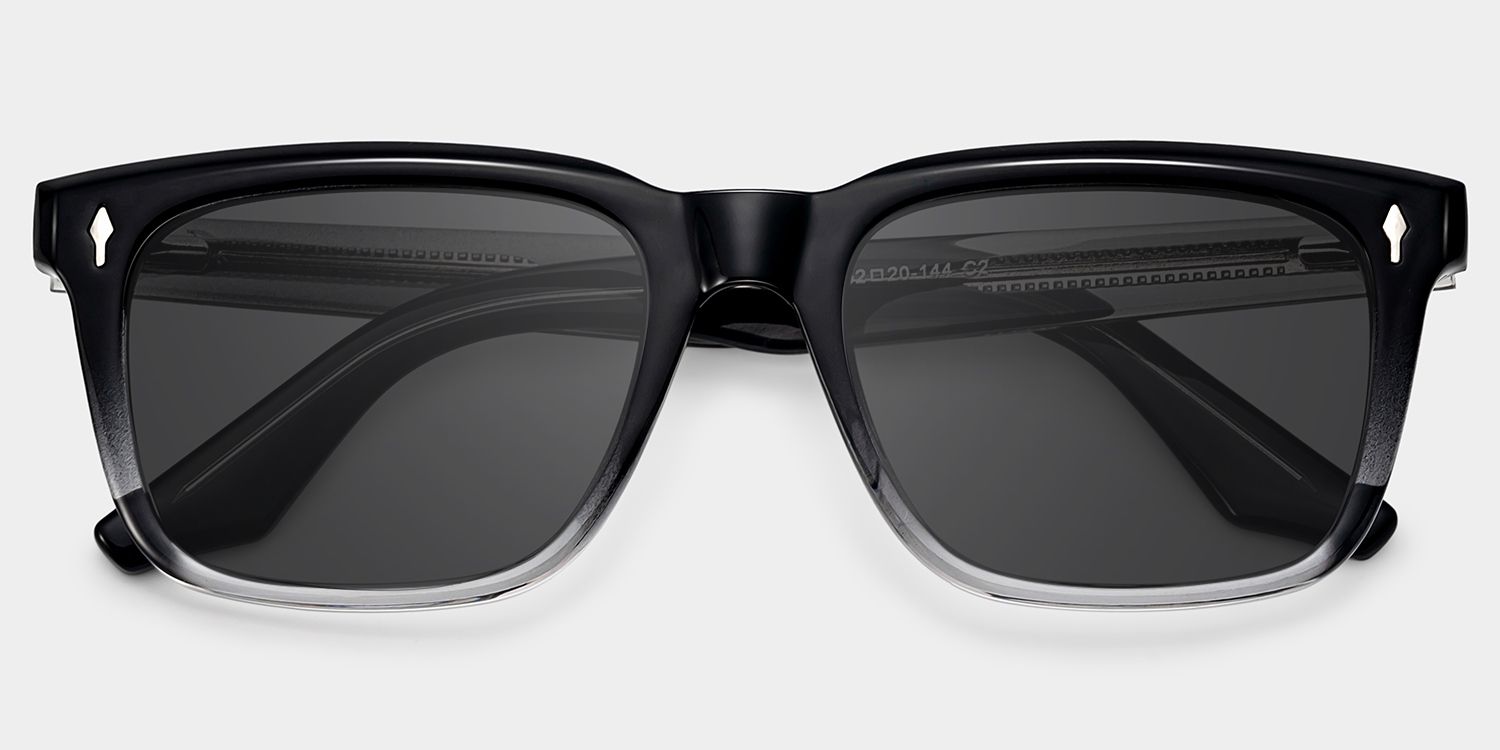 Fletcher Black Frame Glasses with Rectangle Frame Online | ZEELOOL