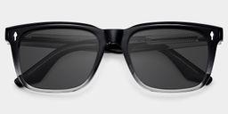 Fletcher Rectangle Black Glasses1