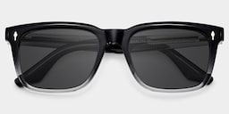 Fletcher Rectangle Black Glasses1