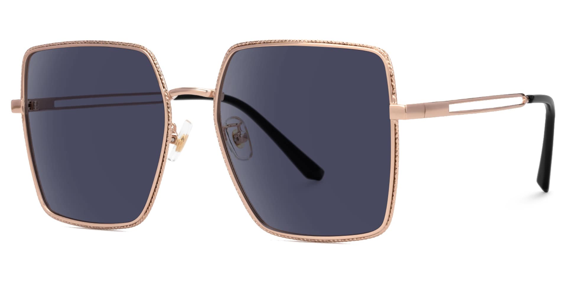 Nielsen Square Gray Full Frame Sunglasses | Zeelool1