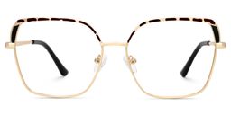 Shayla Square Tortoise Glasses0