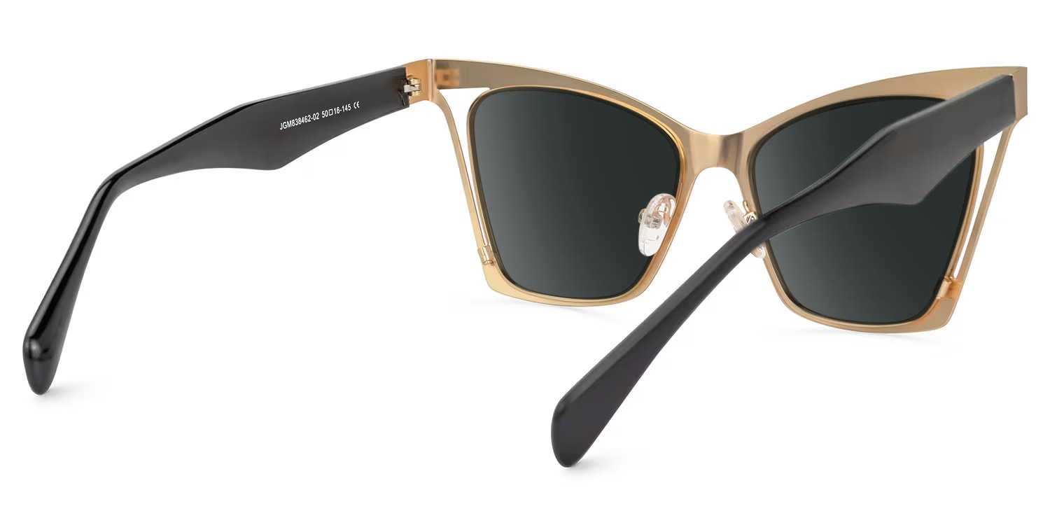 Adarsh Cateye Gold Glasses3