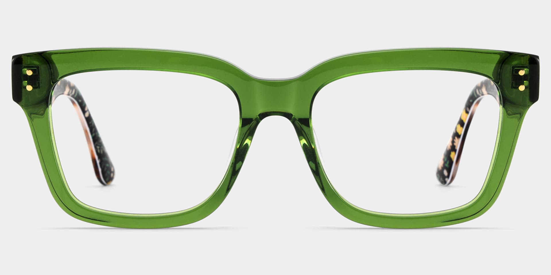 Zinnia Green Frame Glasses with Rectangle Frame Online | ZEELOOL4