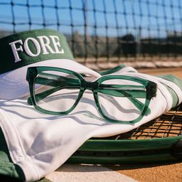 Blake Green Square Glasses1