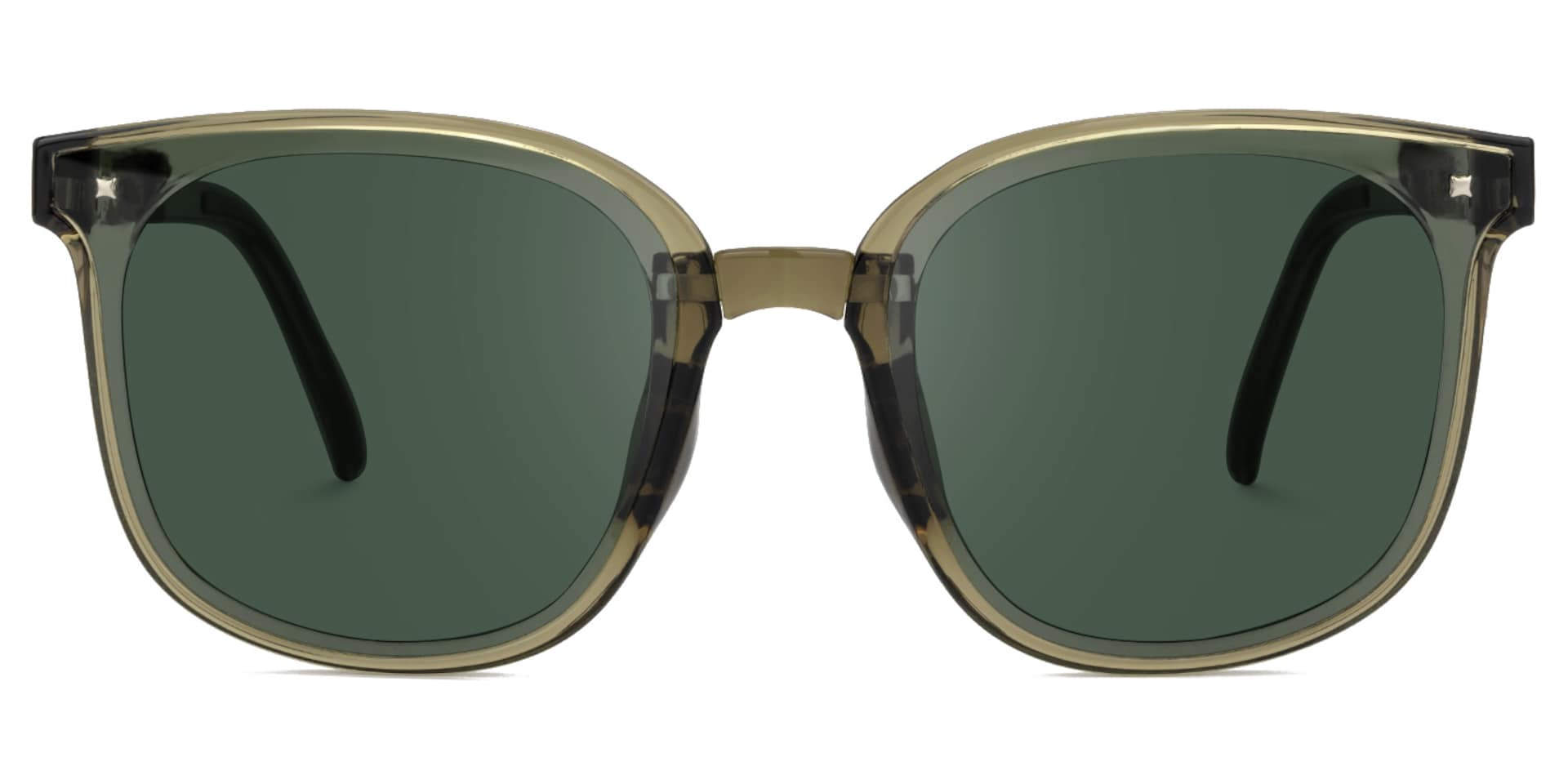 Sulaika TR90 Square Green Sunglasses | Zeelool0