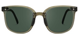 Sulaika Square Green Sunglasses0