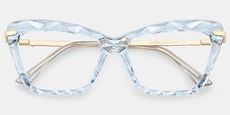 Juliet Light-Blue Rectangle Glasses1