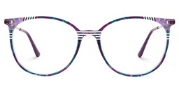 Chanty Round Purple Glasses0