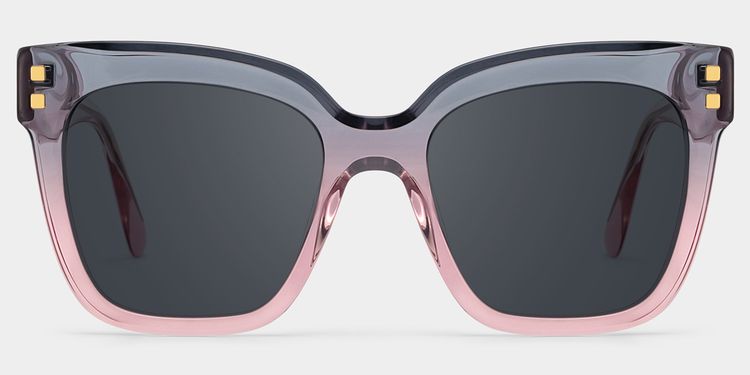 Minguela Gray Pink Square Sunglasses