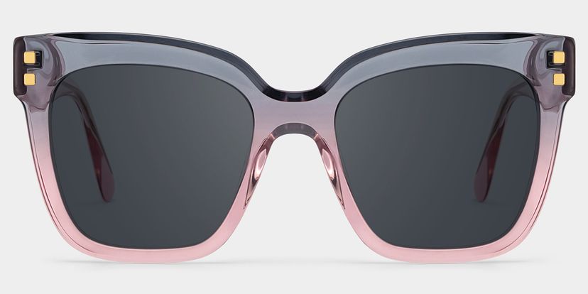Minguela Gray Pink Square Sunglasses