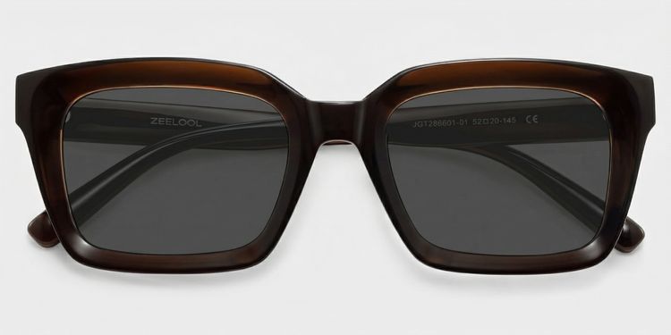 Marley Dark Brown Rectangle Glasses