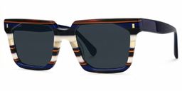Laguer Rectangle Blue Glasses2