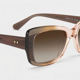 Leona Rectangle Brown Glasses4