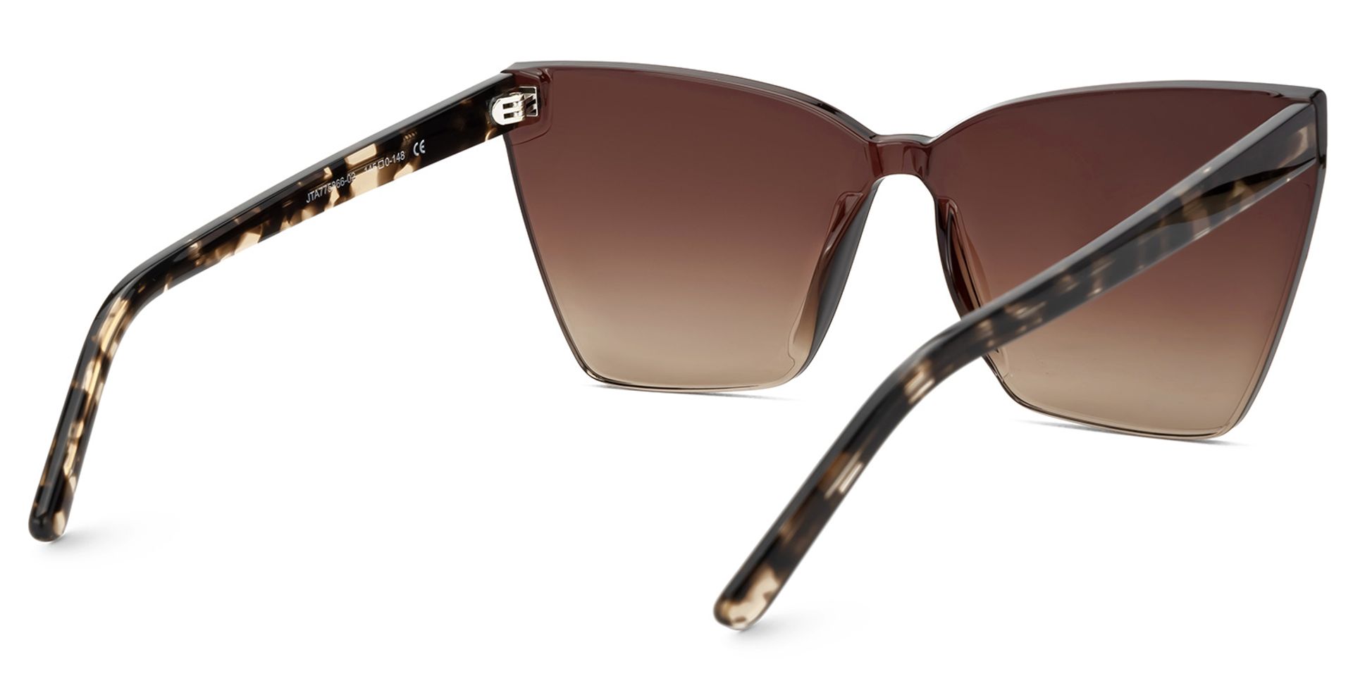 Liliane - Square Brown Frame Sunglasses3