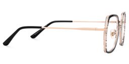 Nefisa Geometric Black Glasses2