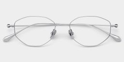 Everett Silver Geometric Glasses5