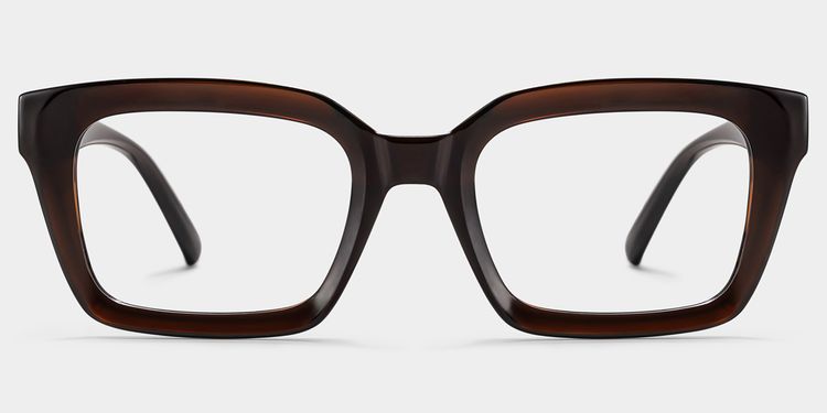 Marley Dark Brown Rectangle Glasses