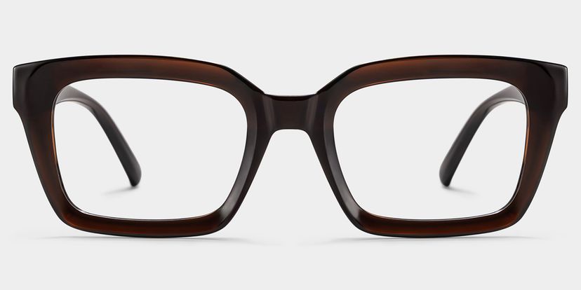 Marley Dark Brown Rectangle Glasses