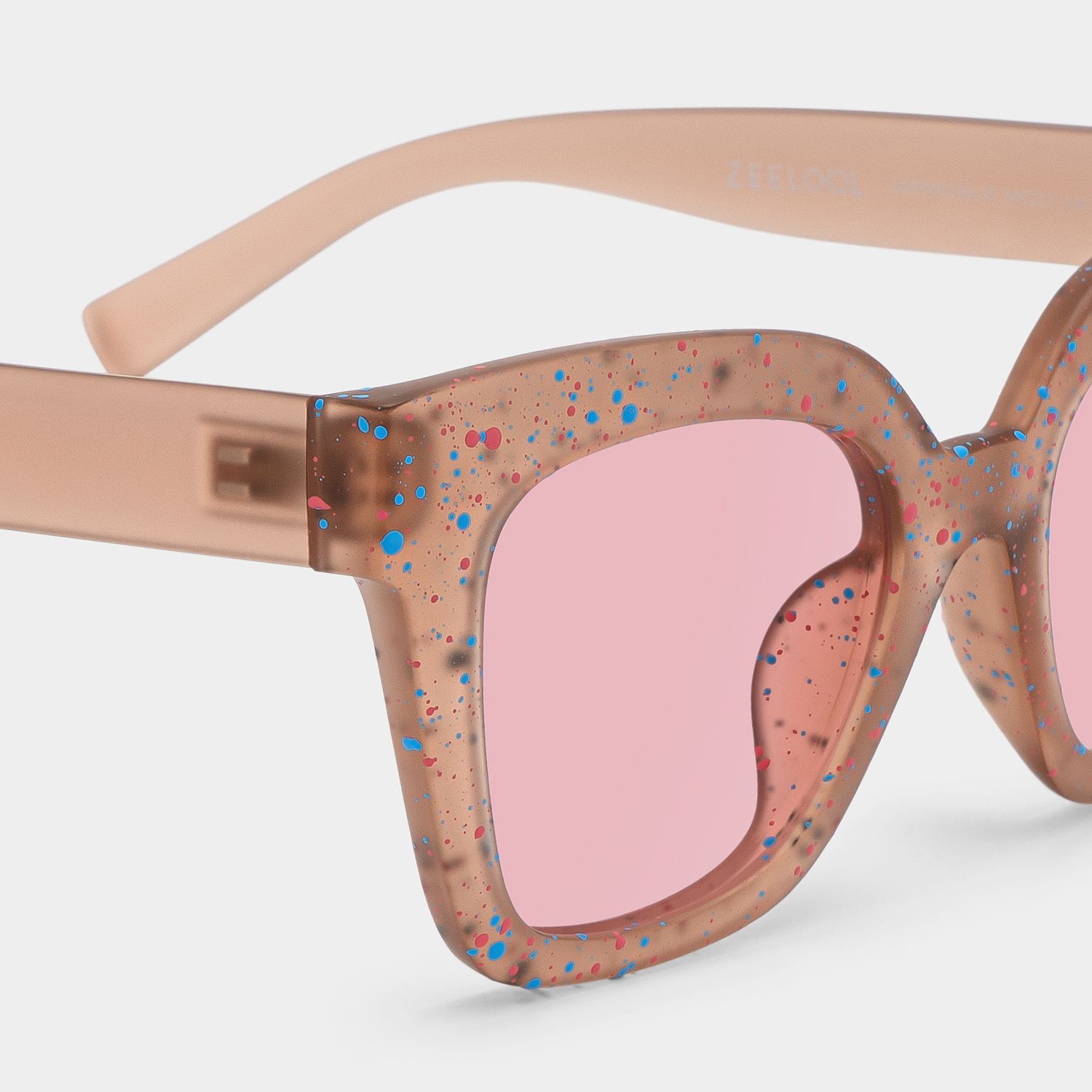 Malcolm Large Square Nerdy Glasses with Matte Brown4