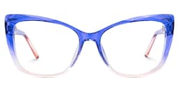 Farris Square Blue Glasses0