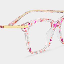 Eliot Rectangle Pink Glasses4