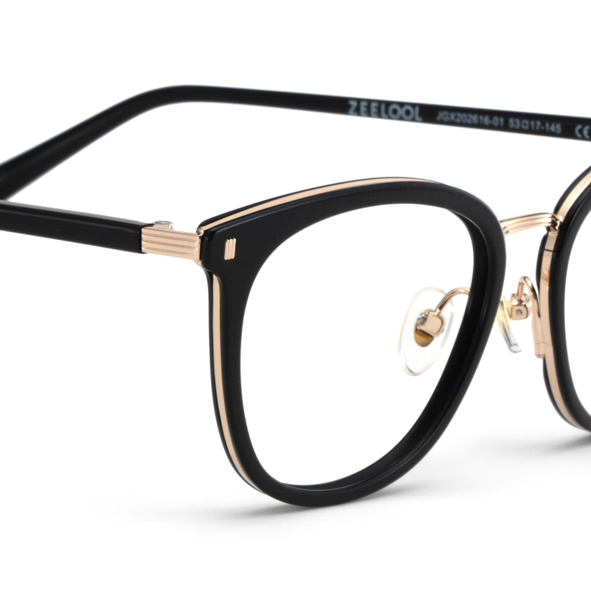 Caden Eyeglasses in Round Black Frame | Zeelool8