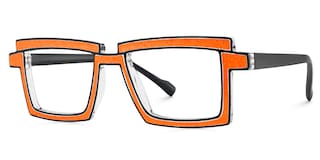 Zephyr Rectangle Orange Glasses3