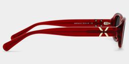 Catherine Red Oval Glasses3