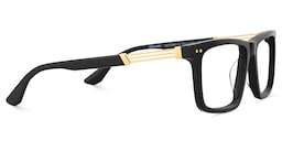Emerson Rectangle Black Glasses4