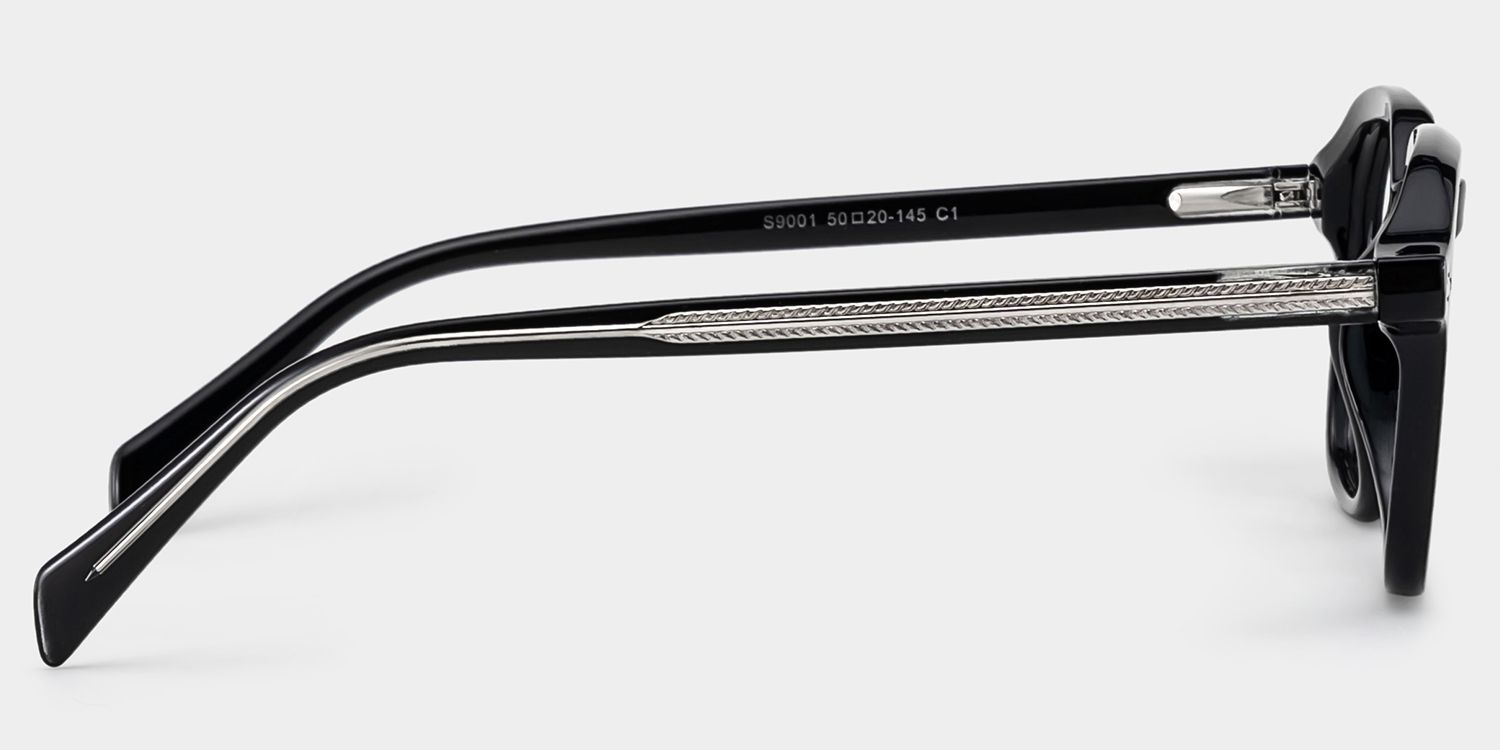 Josh Black Frame Glasses with Rectangle Frame Online | ZEELOOL