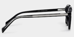 Josh Rectangle Black Glasses4