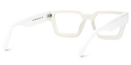 Gabriela Rectangle White Glasses3