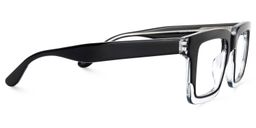 Holly Black Rectangle Glasses2