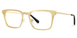Chaney Rectangle Gold Glasses3