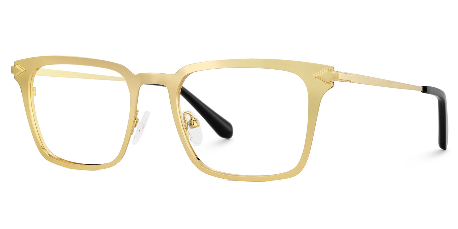 Chaney Rectangle Gold Glasses3