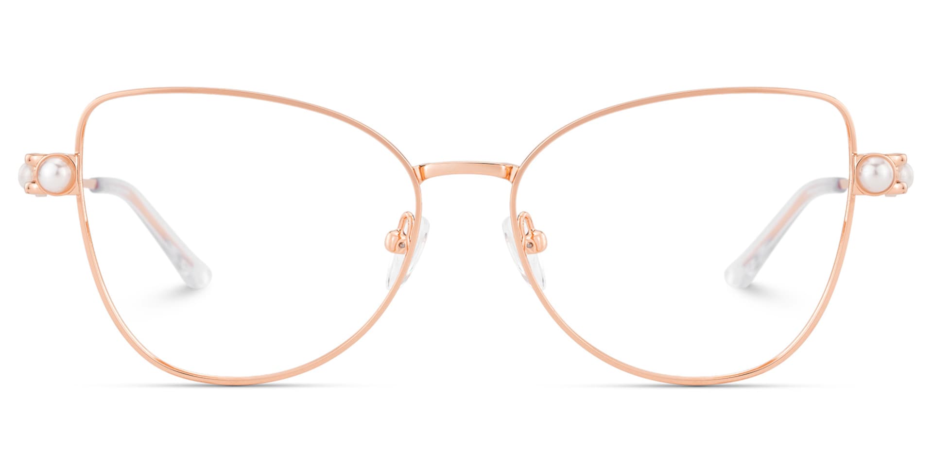 Gaga Eyeglasses in Cat eye Rose Gold Frame | Zeelool0
